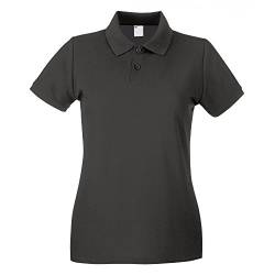 Universal Textiles Damen Polo-Shirt, Figurbetont, kurzärmlig (Medium) (Anthrazit) von Universal Textiles