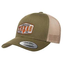 University of Texas Offizielles Lizenzprodukt Texas Longhorns 1883 Premium Trucker Cap (Olive-Khaki), One Size von University of Texas