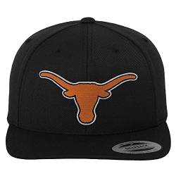 University of Texas Offizielles Lizenzprodukt Texas Longhorns Logo Premium Snapback Cap (Schwarz), One Size von University of Texas