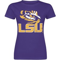 University T-Shirt - LSU - S bis XL - für Damen - Größe L - lila  - Lizenzierter Fanartikel von University