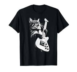 Rock Cat Playing Guitar - Funny Guitar Cat T-Shirt von Unknown Designer