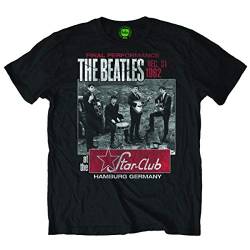 Beatles Herren Star Club T-Shirt Schwarz, Schwarz, Klein von Unknown