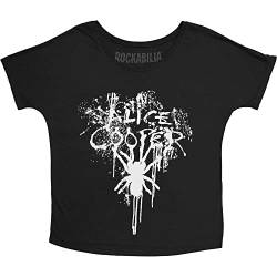 Damen Spider Splatter Glow Ink Boxy T-Shirt, Schwarz, M von Unknown