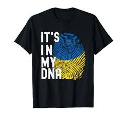 Es ist in meiner dna Ukraine Liebe ukrainische patriotische Flagge T-Shirt von Unknown
