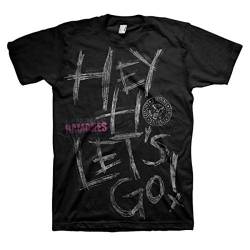 Ramones Herren Hey Ho! Crew Neck Kurzarm T-Shirt Gr. M, Schwarz von Unknown
