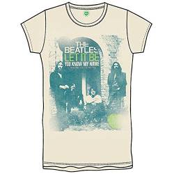 The Beatles Jungen Let it be you know My Name Short Sleeve T-Shirt Gr. M, Off-White (Natural) von Unknown