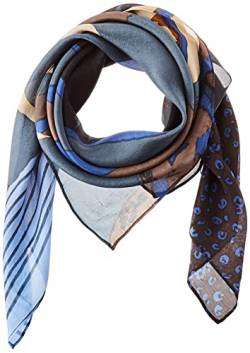 Unmade Copenhagen Women's RuthyUM Scarf, Print Blue/Brown, One Size von Unmade Copenhagen