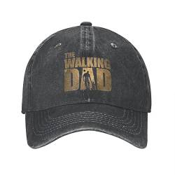 Baseballkappe Hip Hop Sonnenhut The Walking Dad Vatertags-Stil Baseballkappe Hip Hop Distressed Cotton Hats Cap Vintage Outdoor-Aktivitäten Geschenk Snapback Hat Geburtstagsgeschenk für Männer Frauen von UnniQ