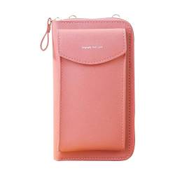 Herren Brieftasche Klein Münzfach Die ursprüngliche Clutch-Geldbörse, trendige Handytasche, koreanische Mode, große Kapazität, doppellagige Geldbörse, multifunktionale (Watermelon Red, One Size) von UnoSheng