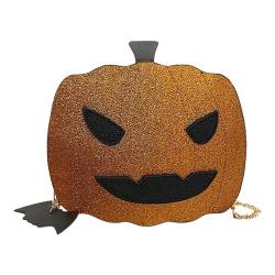 Taschen Griechische Sagen Halloween-Geldbörse, Kürbis-Geldbörse für Mädchen und Frauen, niedliche Umhängetasche mit Halloween-Fledermäusen-Wanddekorationen Henkel Für Taschen Nähen (Gold, One Size) von UnoSheng