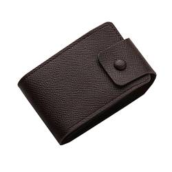 UnoSheng Klein Damen Geldbörsen Fashion ID Short Wallet Einfarbig Damen Herren Haspe Geldbörse 11 Kartenfächer Mehrere Kartenfächer Clutch Bag Kitkartenhüllen Blau (A, One Size) von UnoSheng