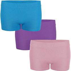 UnsichtBra Damen Panties Mehrpack - Frauen Unterwäsche | Damenunterwäsche - Damen Panty im 3-er Set | Wohlfühl Pantys | Damen Boxershorts (Rosa, Blau, Lila, S) von UnsichtBra