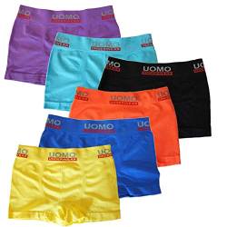 Uomo Kinderboxershorts Kinder Jungen Unterwäsche Jungenshorts Shorts Unifarben 3er Pack / 6er Pack / 12er Pack (10, 104-116 (2-4 Jahre)) von Uomo