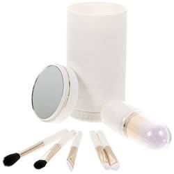 Uonlytech 1 Satz Make-up-pinsel-set Pinsel Für Make-up Bürstenhalter Mit Deckel Geschmeidiger Make-up-pinsel Kosmetikpinsel Applikator Schönheitsprodukte Weiß Abs-bürstenstange Reisen Mini von Uonlytech