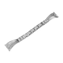 Uonlytech 1Stk Uhrenarmbänder Diamant-Band Smartwatch Edelstahl Ersatzbänder Austausch des Armbandes Strass-Uhrenarmband intelligentes Uhrenarmband austauschbar Gurt Stahlband Anschauen von Uonlytech
