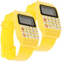 Uonlytech 2St Junge Uhr Mädchen Digitaluhr multifunktionale Kinderuhr Mädchenuhr taschenrechner Herrenuhren Berechnung Uhr Rechenuhr für Kinder Anzahl Anschauen Geburtstagsgeschenk Kleinkind von Uonlytech