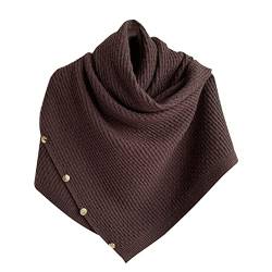 Damen Umschlagtuch Schultertuch Halstuch,Stricken Stola Große Warm Weich Poncho Shawl Frühling Herbst Winter Gestrickt Dekorativ Umschlagtuch Schal Halstuch Kopftuch Dreieckstuch für Frauen Mädchen von Uposao