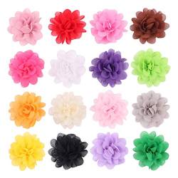 20 Stück Haarspangen für Babys Mädchen Chiffon-Blumen Krokodilklemmen Haarnadeln für Babys Mädchen Säuglinge Teenager Kleinkinder Kinder von Upstore