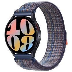 22 mm Uhrenarmband, kompatibel mit Samsung Galaxy Watch 3 45 mm/Galaxy Watch 46 mm/Gear S3 Frontier/Classic/Ticwatch Pro/für Garmin Instinct, weiches, verstellbares, atmungsaktives Nylon-Sportarmband von Upzuna