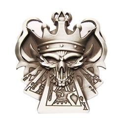 Poker Skull King II Gürtelschnalle für Wechselgürtel Buckle von Urban Backwoods