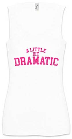 Urban Backwoods A Little Bit Dramatic Damen Frauen Tank Top Shirt Weiß Größe L von Urban Backwoods