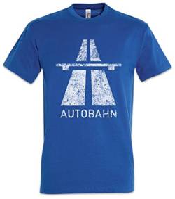 Urban Backwoods Autobahn Herren T-Shirt Blau Größe 4XL von Urban Backwoods