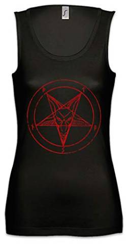 Urban Backwoods Baphomet Pentagram Sign Damen Frauen Tank Top Shirt Schwarz Größe S von Urban Backwoods