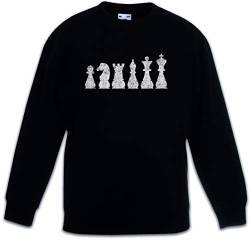 Urban Backwoods Chess II Kinder Jungen Mädchen Pullover Schwarz Größe 6 Jahre von Urban Backwoods