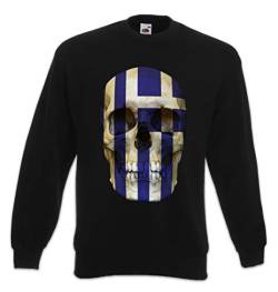 Urban Backwoods Classic Greece Skull Flag Sweatshirt Pullover Schwarz Größe L von Urban Backwoods