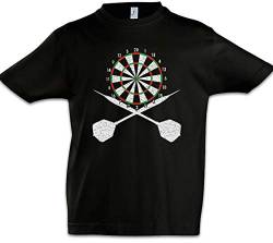 Urban Backwoods Darts Board and Crossed Darts Jungen Kinder Kids T-Shirt Schwarz 10 Jahre von Urban Backwoods