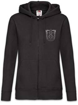 Urban Backwoods Deadly School Damen Zipper Hoodie Kapuzenpullover Schwarz Größe XL von Urban Backwoods