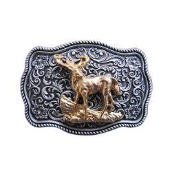 Urban Backwoods Deer II Gürtelschnalle für Wechselgürtel Buckle von Urban Backwoods