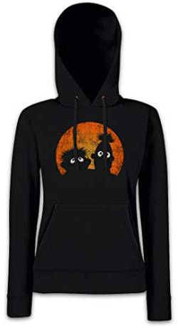 Urban Backwoods E & B Puppets Damen Kapuzenpullover Hoodie Schwarz Größe L von Urban Backwoods