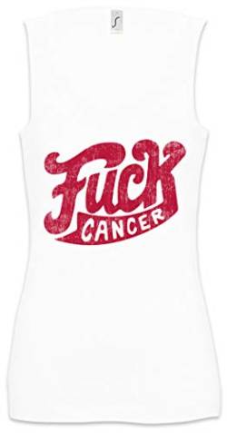 Urban Backwoods Fuck Cancer Damen Frauen Tank Top Shirt Weiß Größe S von Urban Backwoods