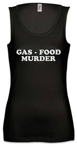 Urban Backwoods Gas Food Murder Damen Frauen Tank Top Shirt Schwarz Größe L von Urban Backwoods