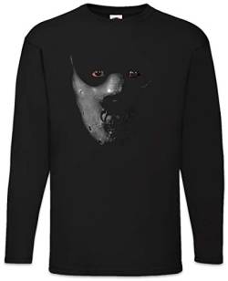 Urban Backwoods Hannibal Mask Herren Langarm T-Shirt Schwarz Größe 2XL von Urban Backwoods