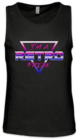 Urban Backwoods I'm A Retro Freak Herren Männer Tank Top Training Shirt Schwarz Größe 5XL von Urban Backwoods