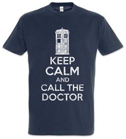 Urban Backwoods Keep Calm and Call The Doctor Herren T-Shirt Blau Größe M von Urban Backwoods