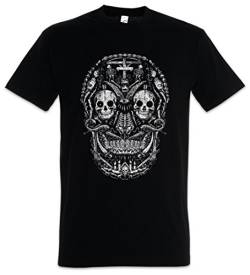 Urban Backwoods Mexican Skull I Herren T-Shirt Schwarz Größe S von Urban Backwoods