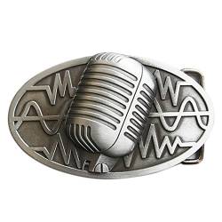 Urban Backwoods Microphone I Gürtelschnalle für Wechselgürtel Buckle von Urban Backwoods