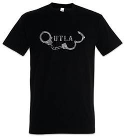 Urban Backwoods Outlaw Handcuffs Herren T-Shirt Schwarz Größe M von Urban Backwoods