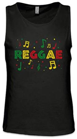 Urban Backwoods Rasta Reggae Notes Herren Männer Tank Top Training Shirt Schwarz Größe XL von Urban Backwoods