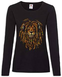 Urban Backwoods Rastafari Lion IV Damen Langarm T-Shirt Schwarz Größe XL von Urban Backwoods