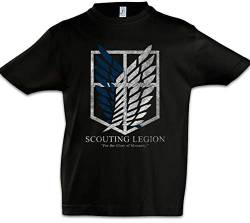 Urban Backwoods Scouting Legion Jungen Kinder Kids T-Shirt Schwarz Größe 12 Jahre von Urban Backwoods
