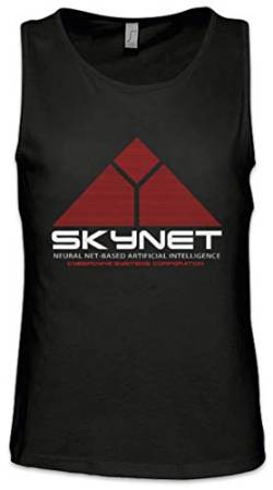 Urban Backwoods Skynet Logo Herren Männer Tank Top Training Shirt Schwarz Größe 2XL von Urban Backwoods