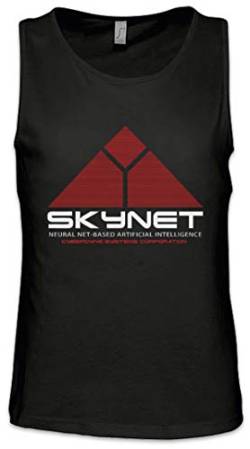 Urban Backwoods Skynet Logo Herren Männer Tank Top Training Shirt Schwarz Größe M von Urban Backwoods