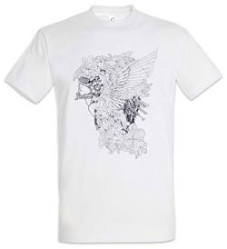 Urban Backwoods Tattoo Valkyrie Herren T-Shirt Weiß Größe M von Urban Backwoods