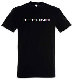 Urban Backwoods Techno Glitch Herren T-Shirt Schwarz Größe XL von Urban Backwoods