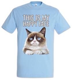 Urban Backwoods This is My Happy Face Herren T-Shirt Blau Größe XL von Urban Backwoods