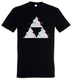 Urban Backwoods Triforce Glitch Herren T-Shirt Schwarz Größe L von Urban Backwoods